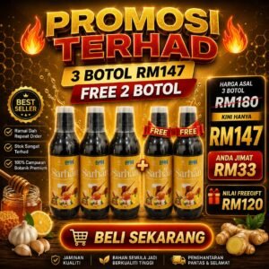 Jus Sarhan – 3 BOTOL FREE 2 BOTOL